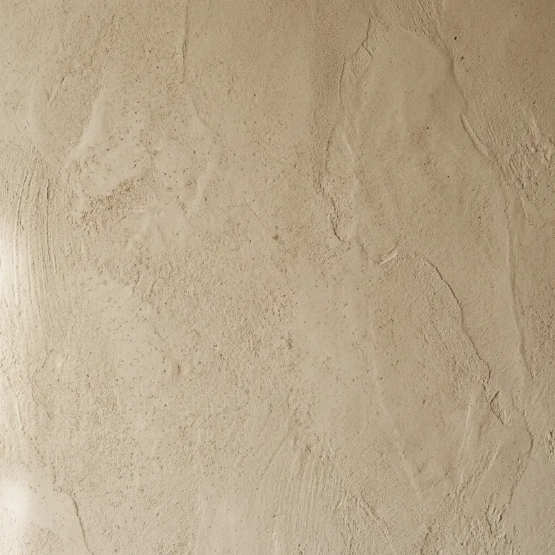 Hand-trowelled lime plaster
