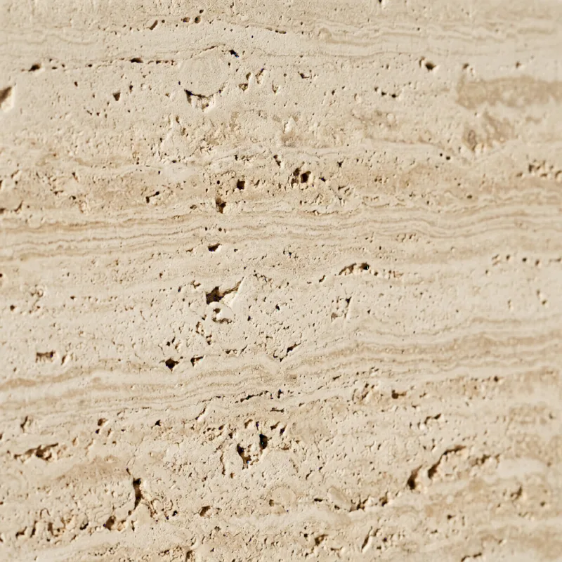 Honed travertine